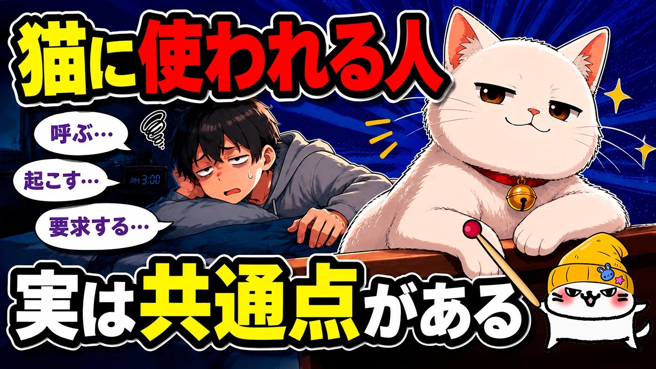 猫に完全に使われる人、実は共通点があります!