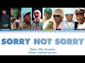 Tyler The Creator SORRY NOT SORRY Color Coded Lyrics