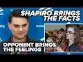 SQUABBLE OVER SCIENCE: Shapiro brings the facts, opponent brings the feelings