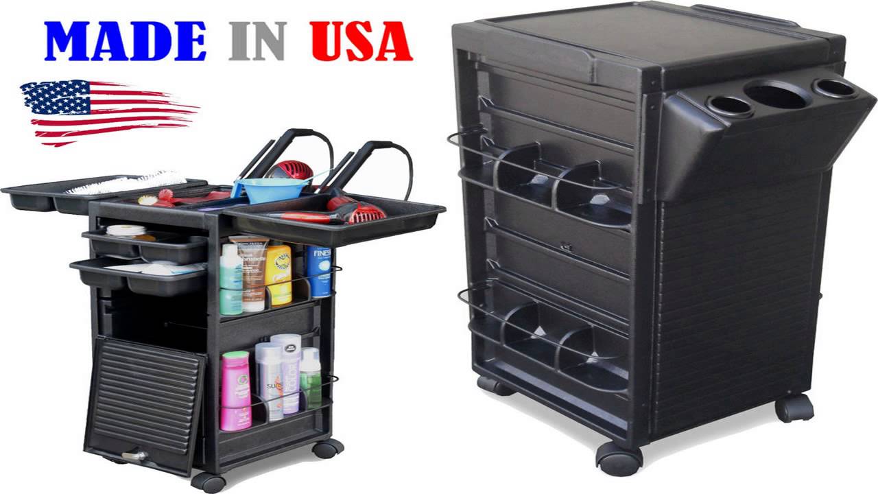 R1 PH KD Salon Cart Rollabout Trolley Lockable wTool Holder Made in USA