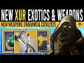 Destiny 2: XUR'S JUICY CATALYSTS &amp; CLASS ITEMS! Rare ARMOR, Exotics, Weapons &amp; Rolls (15th Nov)