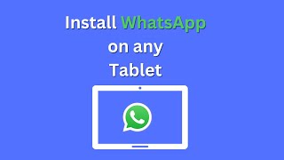 Install WhatsApp on Tablet and login Register with phone number No more qrcode syncing screenshot 4