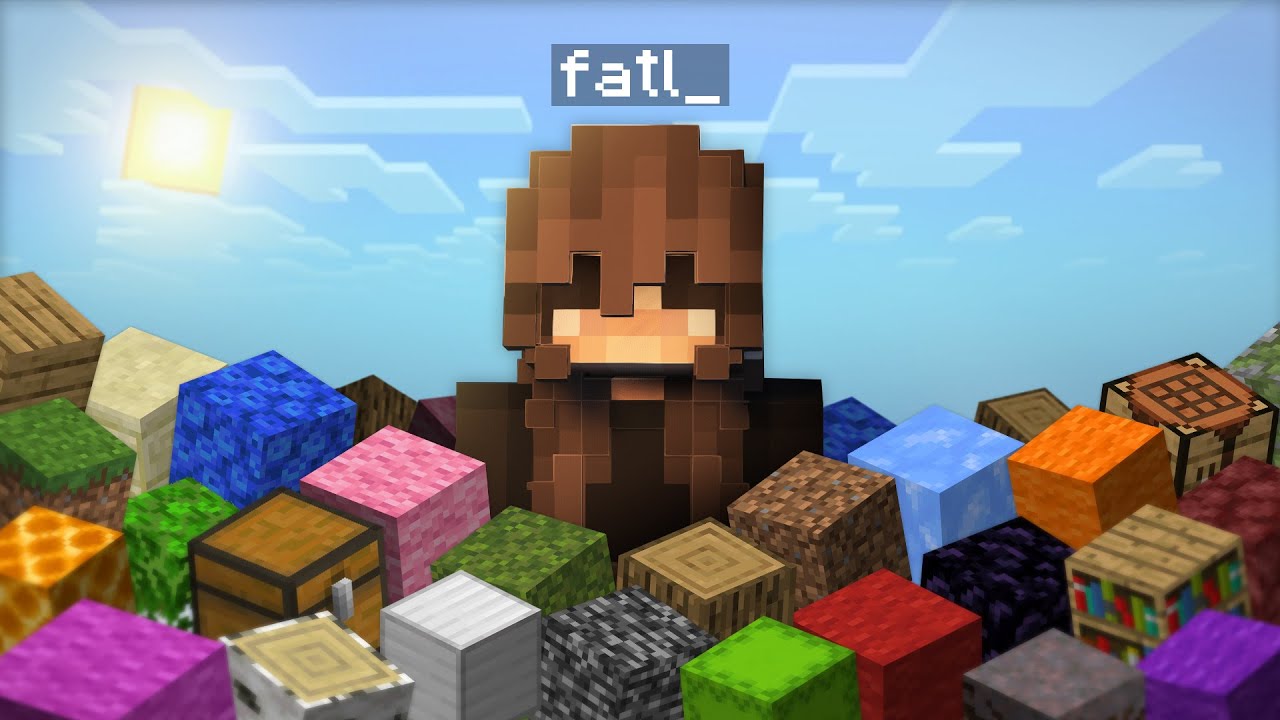 CONSEGUÍ TODOS los BLOQUES de MINECRAFT en 24 HORAS