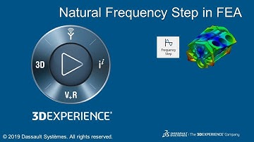 Natural Frequency Step in FEA for 3DEXPERIENCE