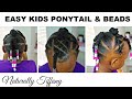 Easy Ponytail Style | Very Fine Natural Hair | Kids Natural Hair Care