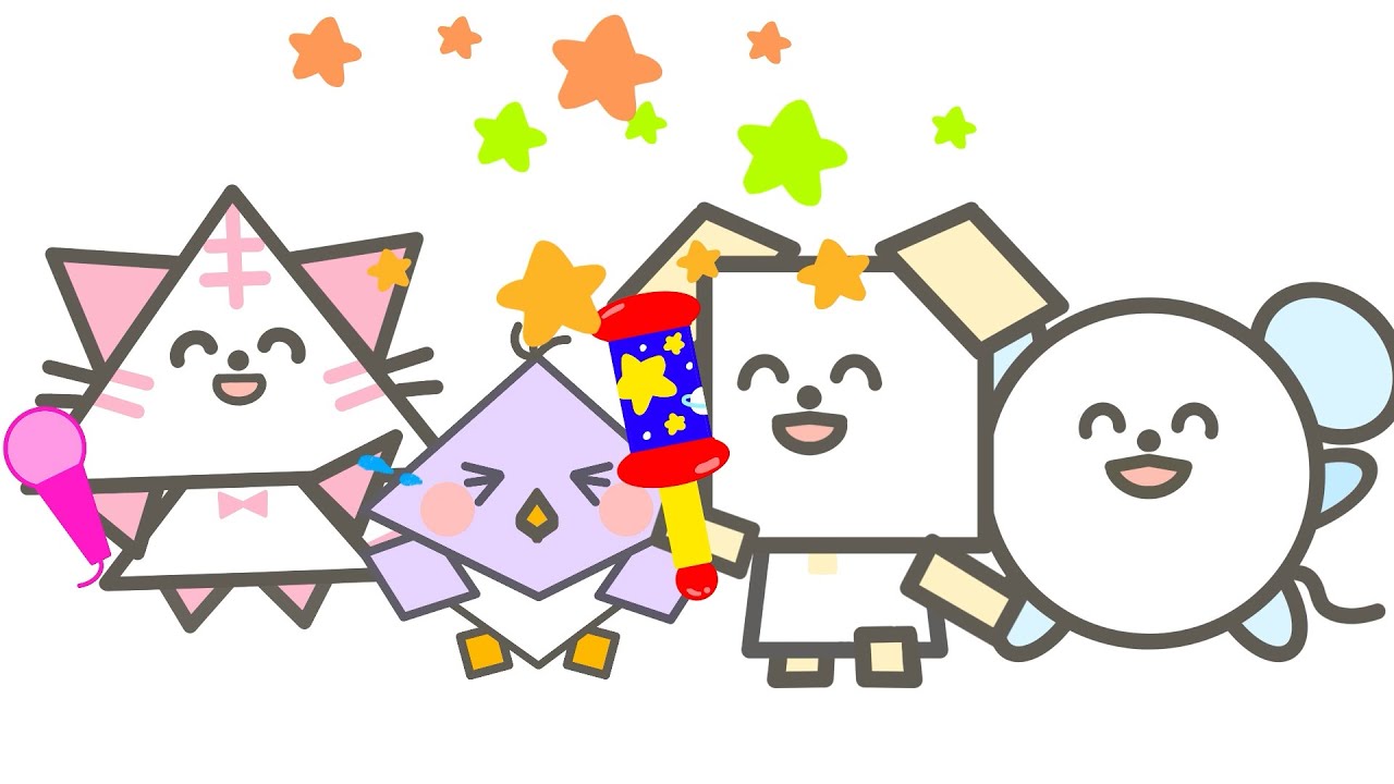 スック・クルル・トライ ミニアニメ⑥【とまってイアモちゃんのなみだくん】まんまるねずみのクルル・さんかく猫のトライ・しかくい犬のスックでお送りするオリジナルアニメーション シーズン１ 子供 anime