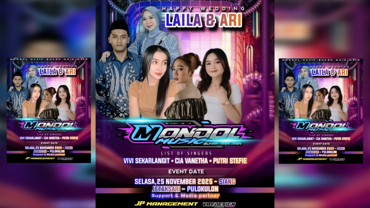 ⭕LIVE MONDOL MUSIC " WEDDING LAILA & ARI - Wuniareng 25 November 2025 - SLAMET AUUDIO