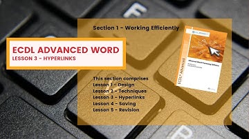 ECDL Advanced Word Lesson 3 Hyperlinks