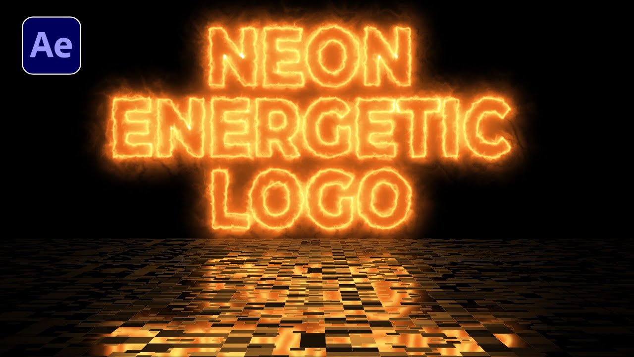 After Effects Tutorial Create Energetic Electric Neon Logo Animation ...