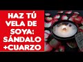 ¿Puedes crear una vela si tienes una lata ? Claro, te digo como.... || Vela de SÁNDALO y Cuarzo