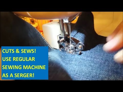 Side Cutter Sewing Machine Foot Cut And Sew With Regular Sewing Amazing Sewing Machine Serger Attachment Side Cutter Sewing Machine Foot Cut And Sew With Regular Sewing Amazing Sewing Machine Serger Attachment