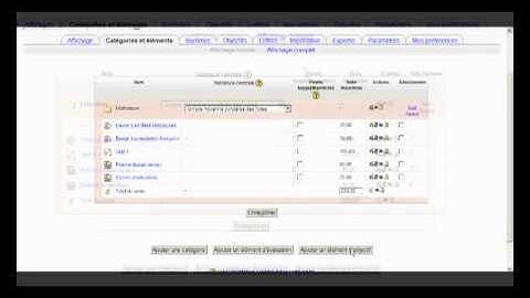 Le carnet de notes Moodle