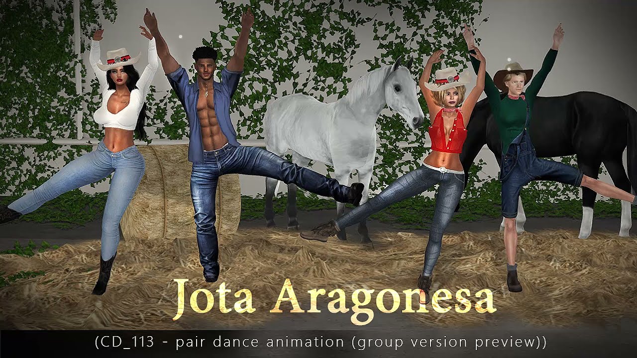 SL - CD_113 Jota Aragonesa - pair dance animation 3d for 