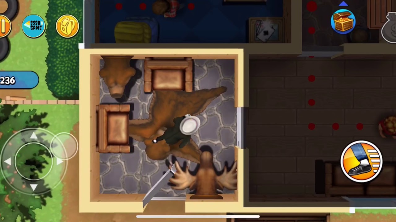 Robbery Bob: CHAPTER 7 - SUMMER CAMP Level 11 , 100% iOS/Android Walkthrough