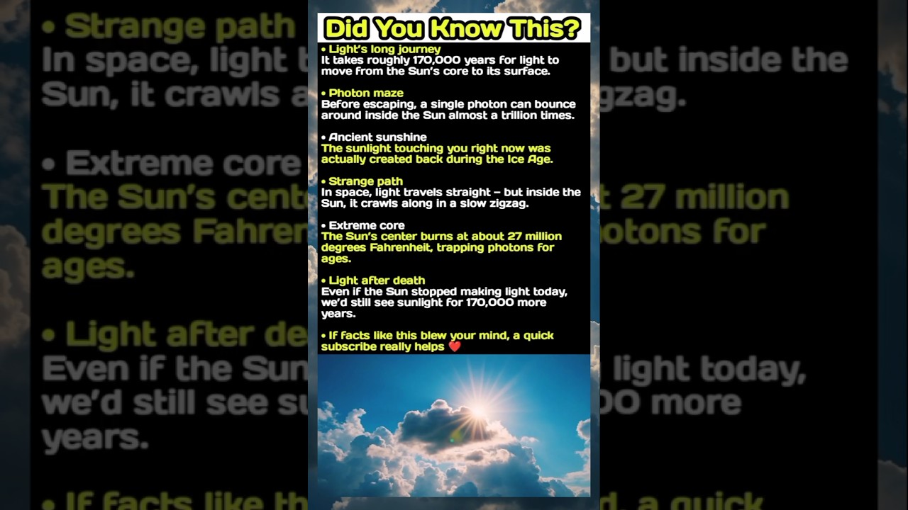 You’re Seeing Sunlight From the Ice Age 😳