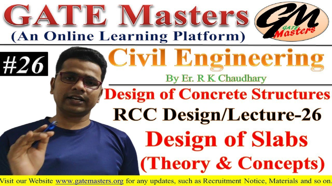 Design of Concrete Structures (RCC Design), Lecture-26, Slabs / Design ...