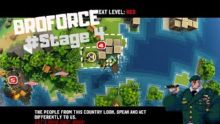 HOW TO FINISH #Level 4 ? BROFORCE UPDATE GAMEPLAY ! NO BOSS !!