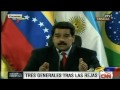 3 generales venezolanos, detenidos por 'conspirar'