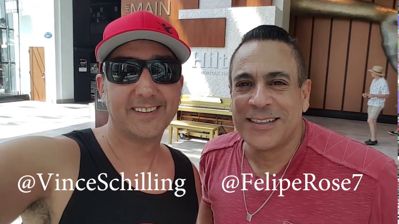 Felipe Rose of the Village People and Vincent Schilling Act Silly