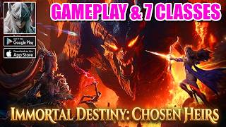 Immortal Destiny: Chosen Heirs | Gameplay & 7 Classes | MMORPG Android iOS Coming Soon screenshot 2