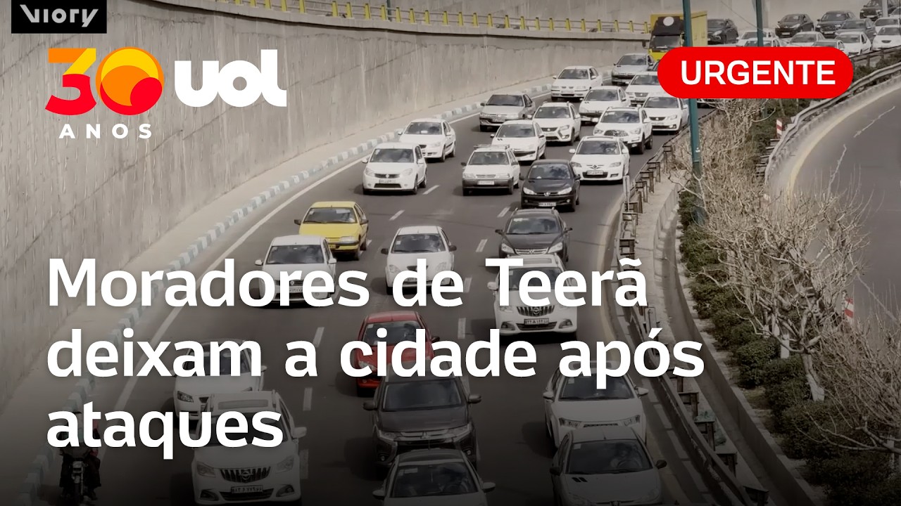 Ataques ao Irã: moradores de Teerã evacuam a cidade e trânsito fica congestionado