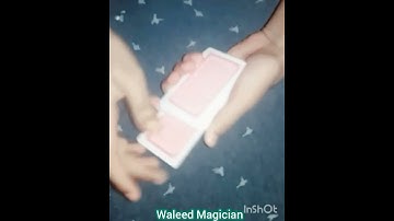 2 Tricks In One Magic🤔 How? Amazing Card Colour Change Magic Tricks #Short #Shorts Waleed Magician