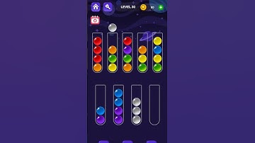 Ball Sort Master Game Level - 30 | Puzzle Games #entertainment #puzzle #games