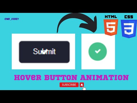 Creating Submit button with Check Hover Animation using Html and CSS || @MR_CODEY