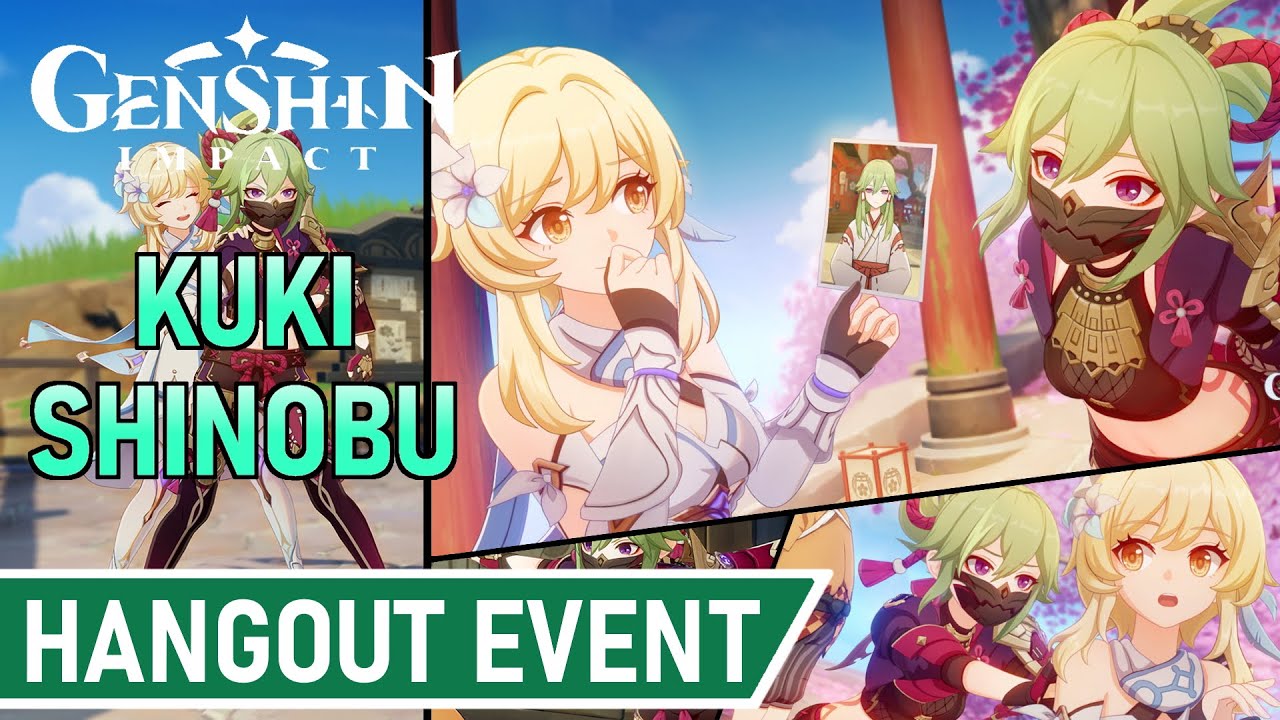 Kuki Shinobu Hangout Event Cutscenes - All Endings (Genshin Impact)