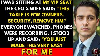 Arrogant CEO's Wife Had Security Remove Me From My VIP Seat — So I Pulled Their $2 9B
