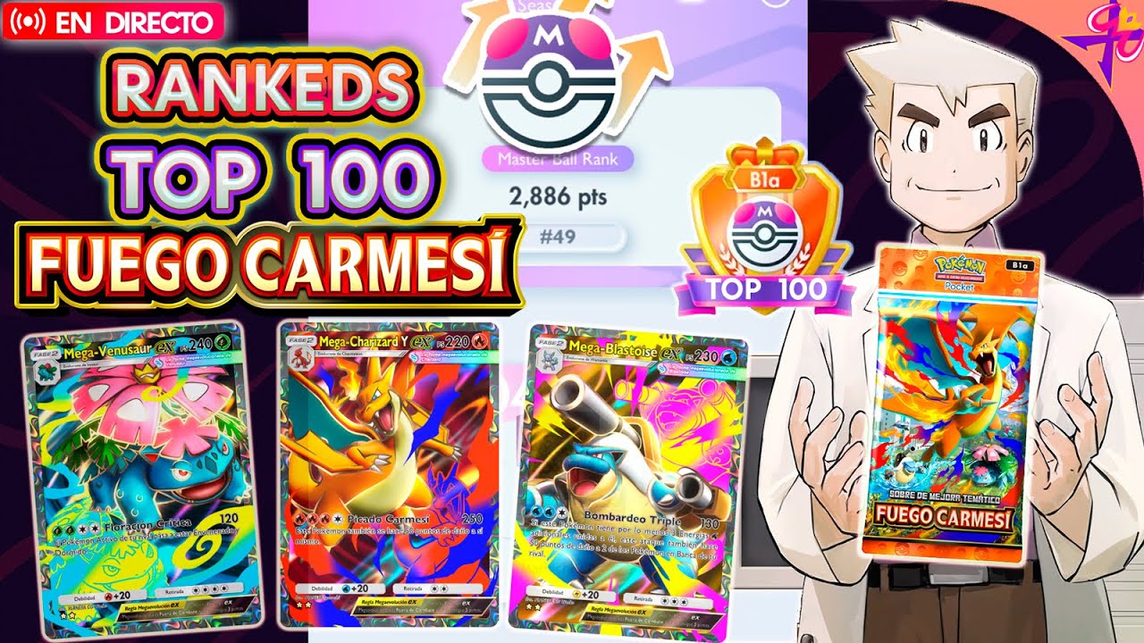 🔴TOP 50 Rankeds Master Ball Pokemon TCG Pocket
