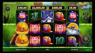 🐷😮‍💨Lets try  Huff N More Puff again, not played this for a while, how many bonuses can we play 🐷😮‍💨