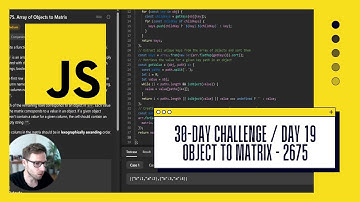 Converting Array of Objects to Matrix: LeetCode Challenge Day 19