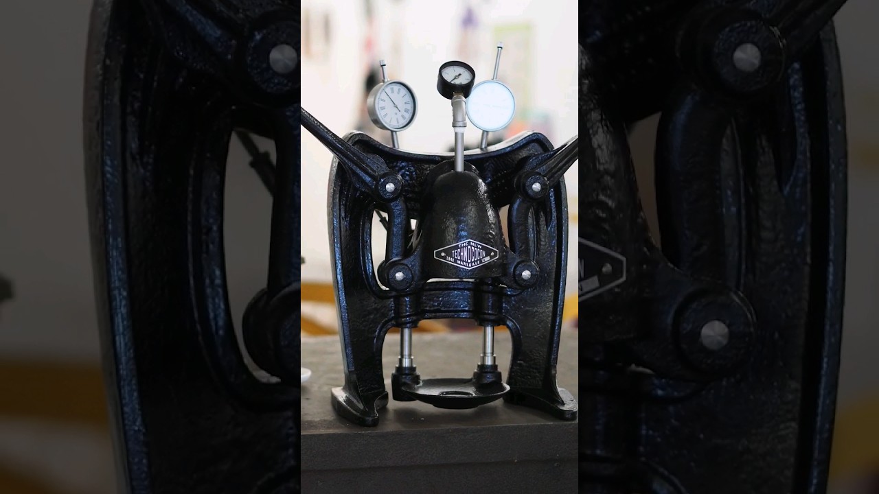 A cast iron expresso maker for lever coffee lovers.