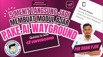 🚨📢 GURU 2025 WAJIB TAU! 📢🚨📚 CUMA 5 MENIT BIKIN MODUL AJAR PAKE AI WAYGROUND‼️