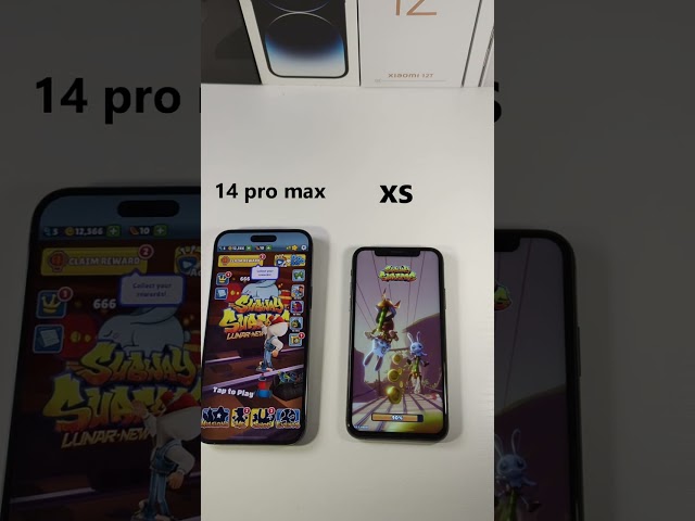IPhone 14 Pro Max Vs IPhone XS Subway Surfer Speed Test in 2023.