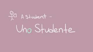 Indefinite Articles, Video Animati Colorado College, Dr. Amanda Minervini. Italian Language Videos
