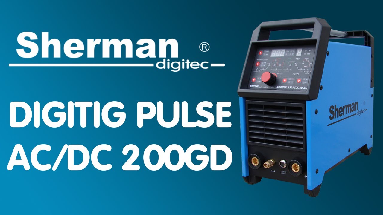 Spawarka Sherman DIGITIG 200GD Pulse AC/DC - zestaw