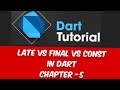 Late Vs final Vs const in Dart || Dart Tutorials || flutter #2024 #dart #programming #memes #flutter