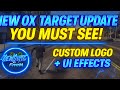 🔵 NEW OX_TARGET UPDATE in FiveM You MUST SEE! | Custom Logo + UI Effects 💥