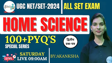 09:00 AM  UGC NET/SET Home Science Class | UGC NET Dec 2023 | Methods of Cooking Part - 2