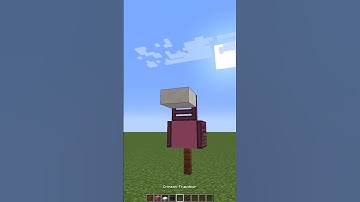 How to make Flamingo in minecraft #shorts