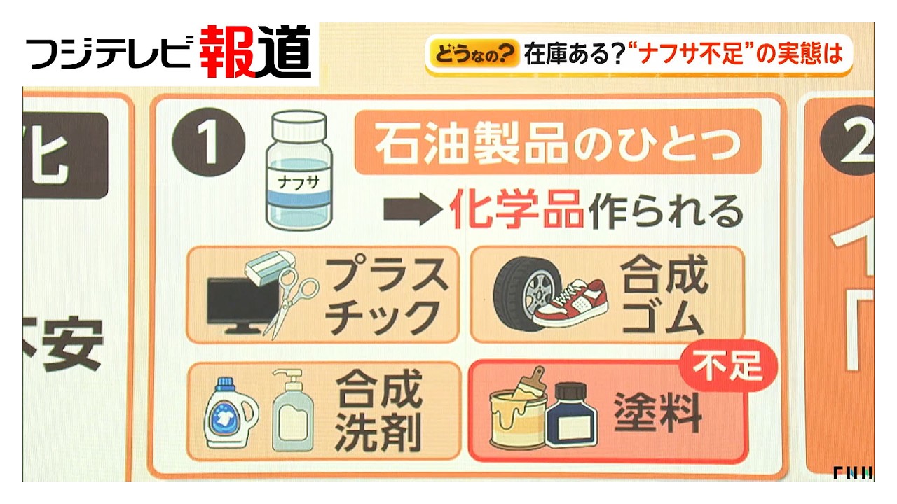 “ナフサ不足”で商品パッケージ変更相次ぐも…政府「必要量確保されている」(2026年05月20日)