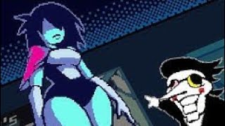 Spamton meets Female Kris - Deltarune Animation #deltarune #spamton (REUPLOAD)