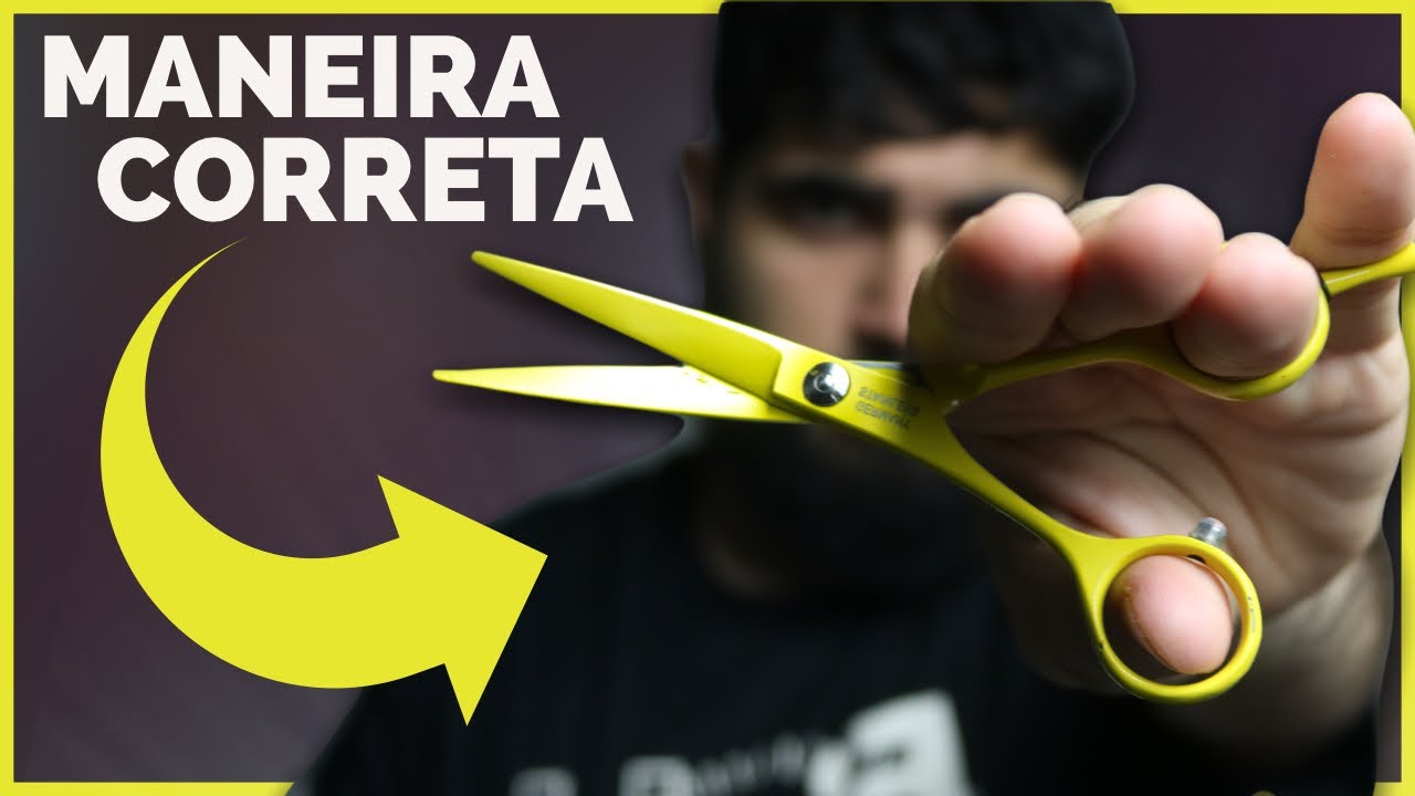 COMO SEGURAR A TESOURA CERTO! - YouTube