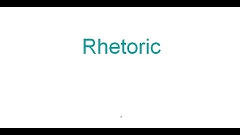 Linguistics of Rhetoric for Critical Thinking