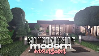 Modern Mountainside Mansion • Bloxburg Speed Build | [No Gamepass]