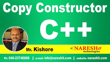 Copy Constructor in C++ | C++ Tutorial | Mr. Kishore