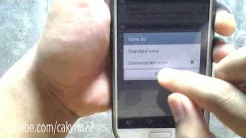 Samsung Galaxy S4: How to View Email ass Conversation View (Android Kitkat)