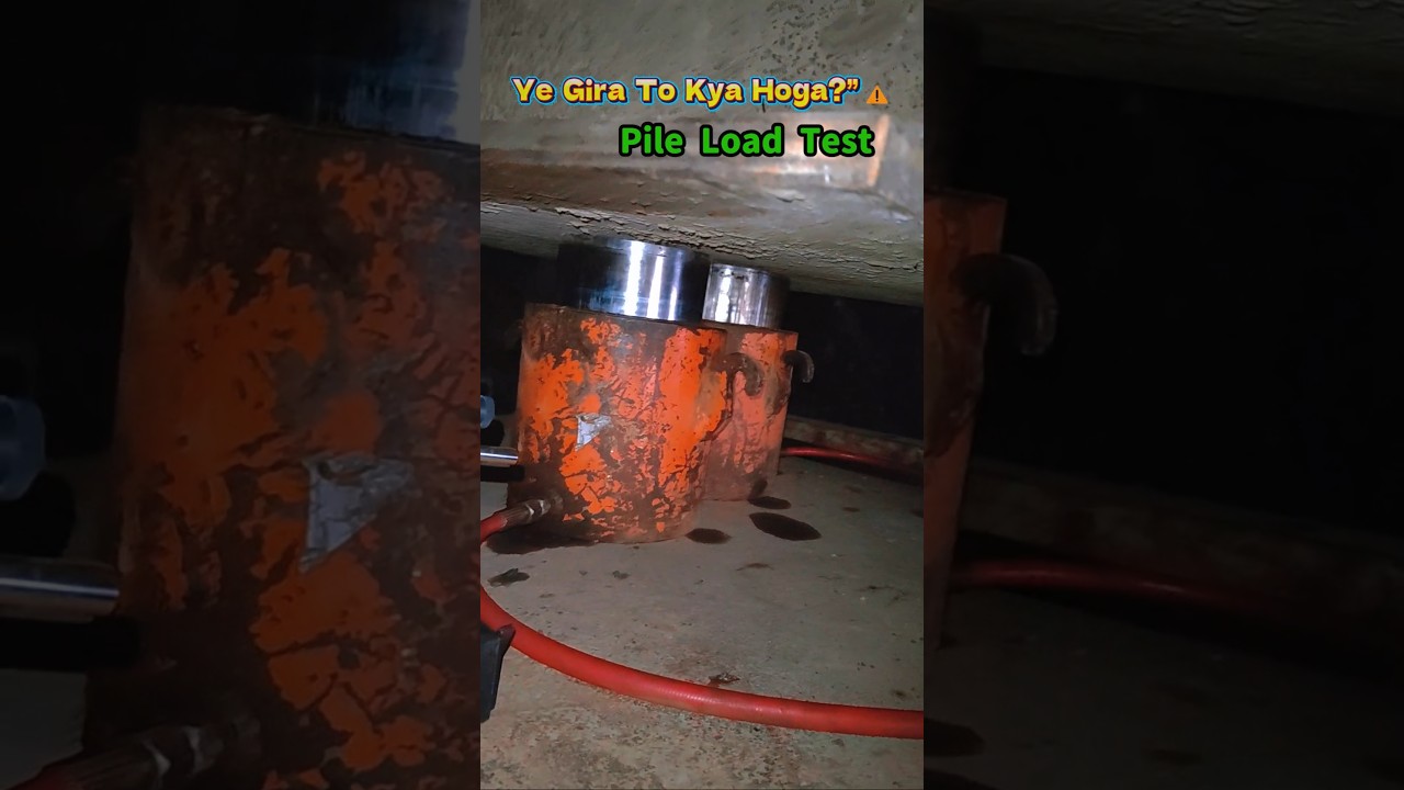 Ye gira to kya hoga? |Pile Load Test🎯